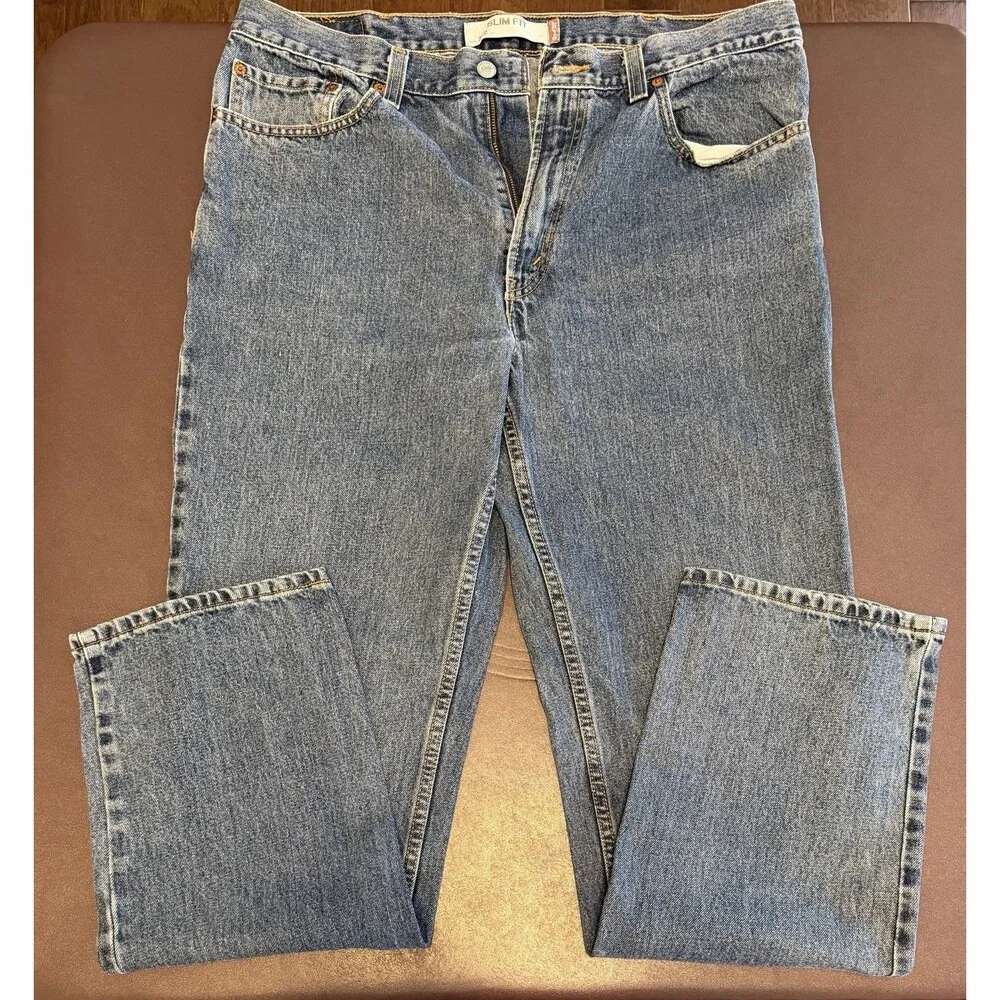 Levi's Men's 512 Jeans 38x32 Slim Fit Straight Leg, Blue Medium Wash Denim 2009
